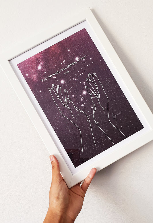 Qur’an 40:60 Galaxy Print