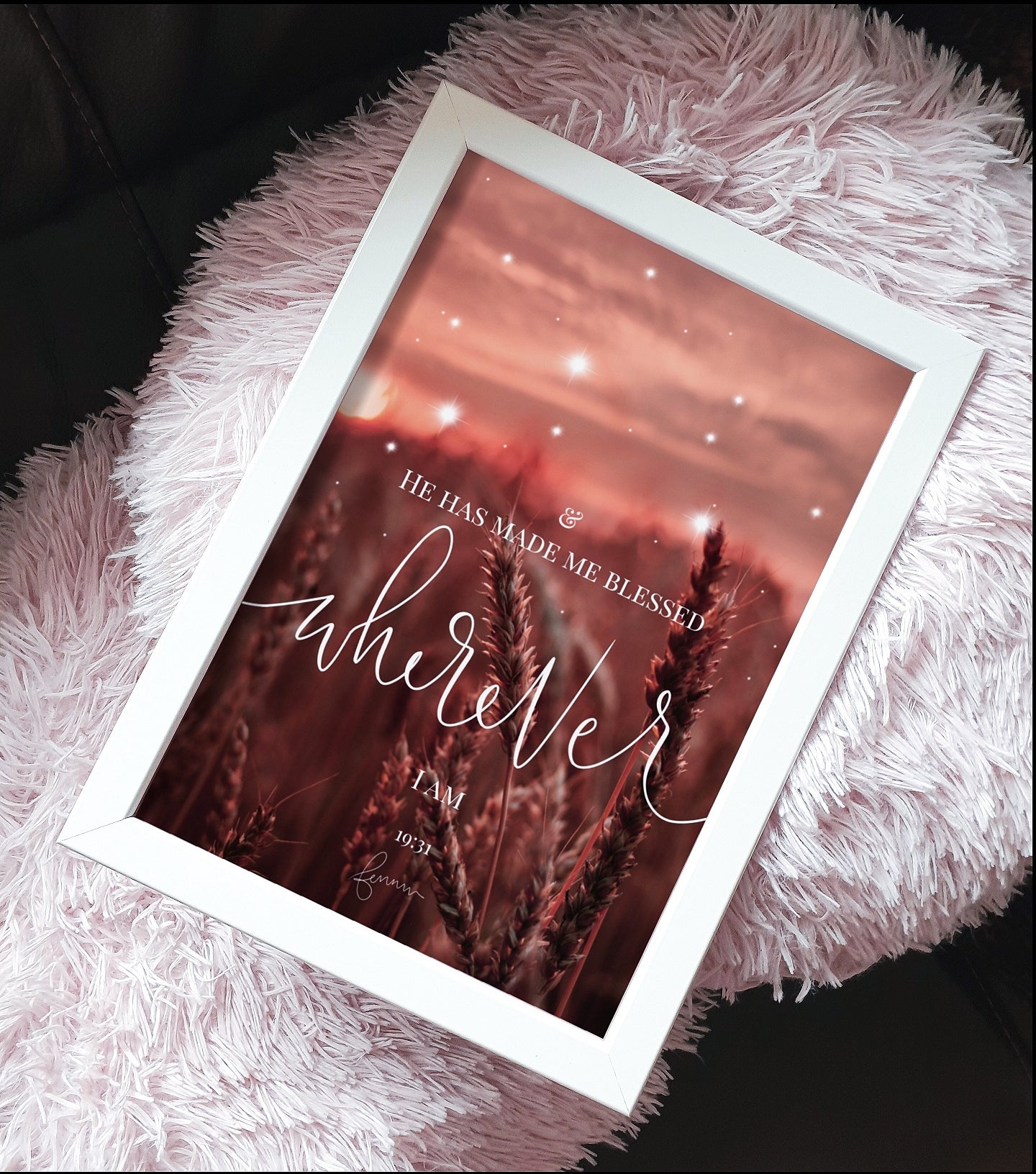 Qur’an 19:31 Wheat Print