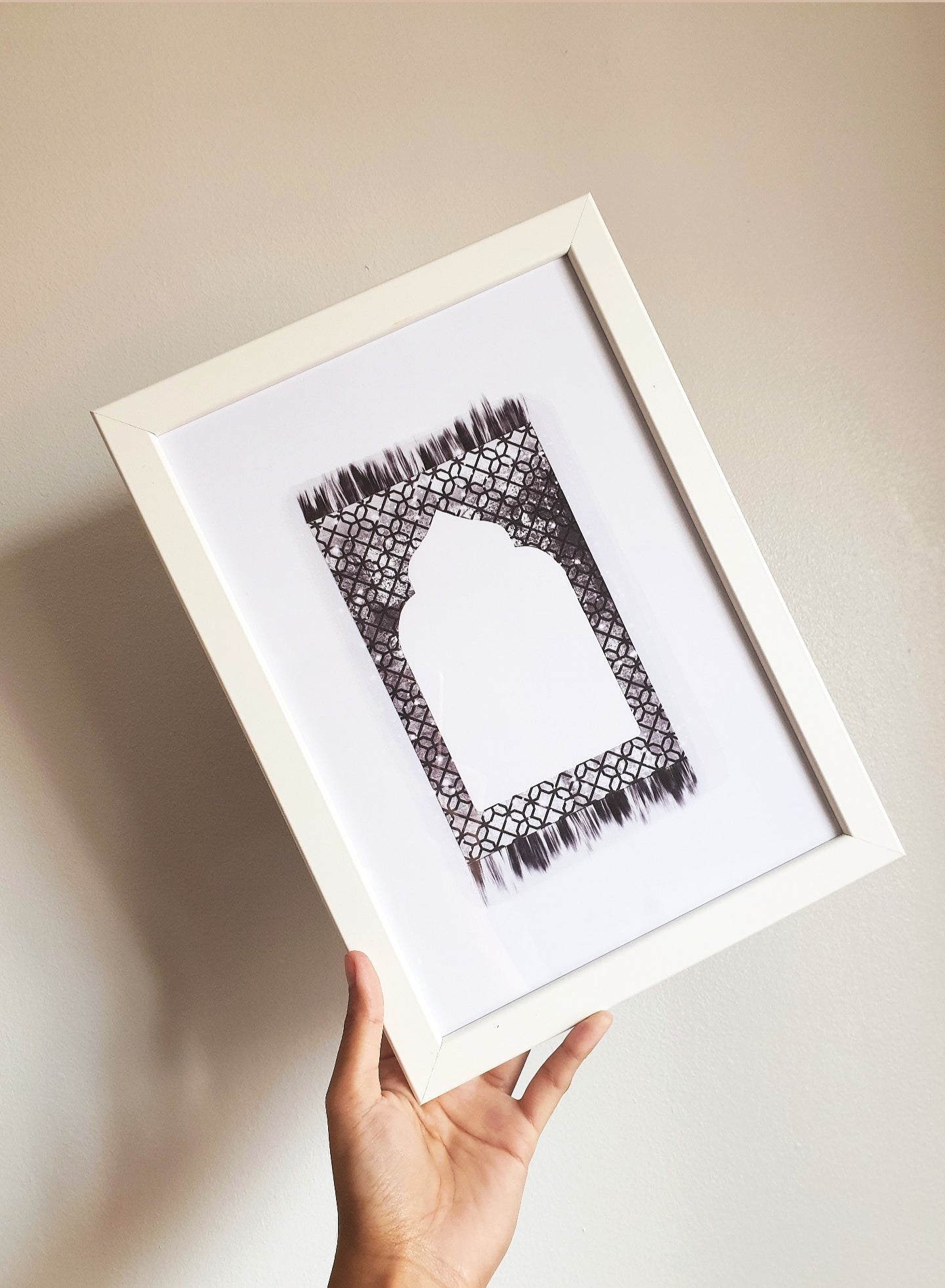 Monochrome Prayer Mat Print