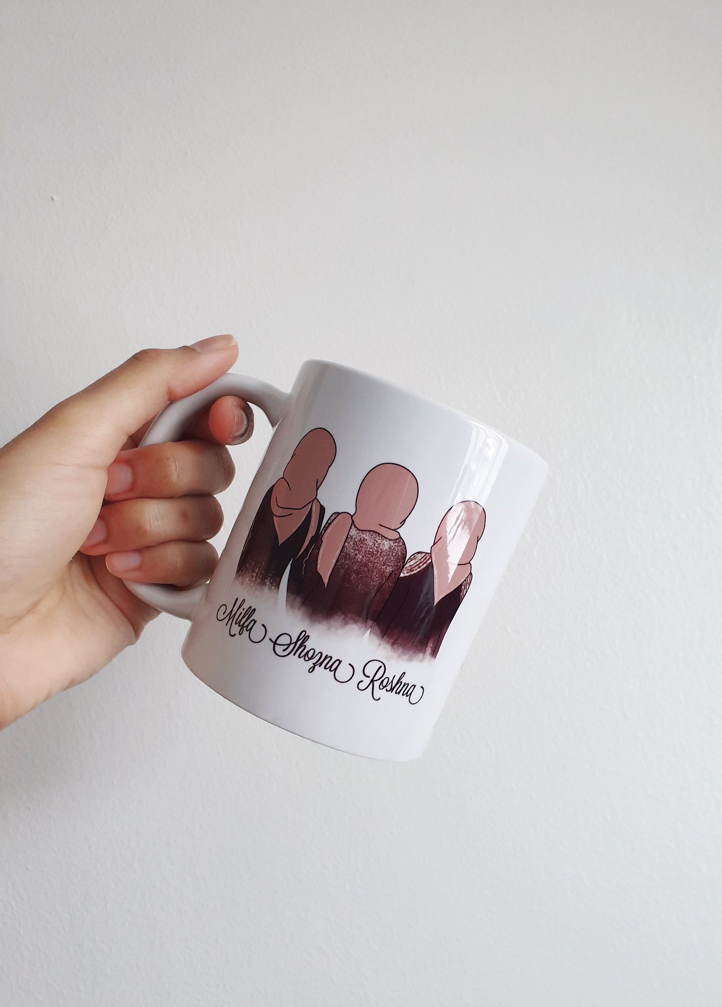 Personalised Hijabi Sisters Mug