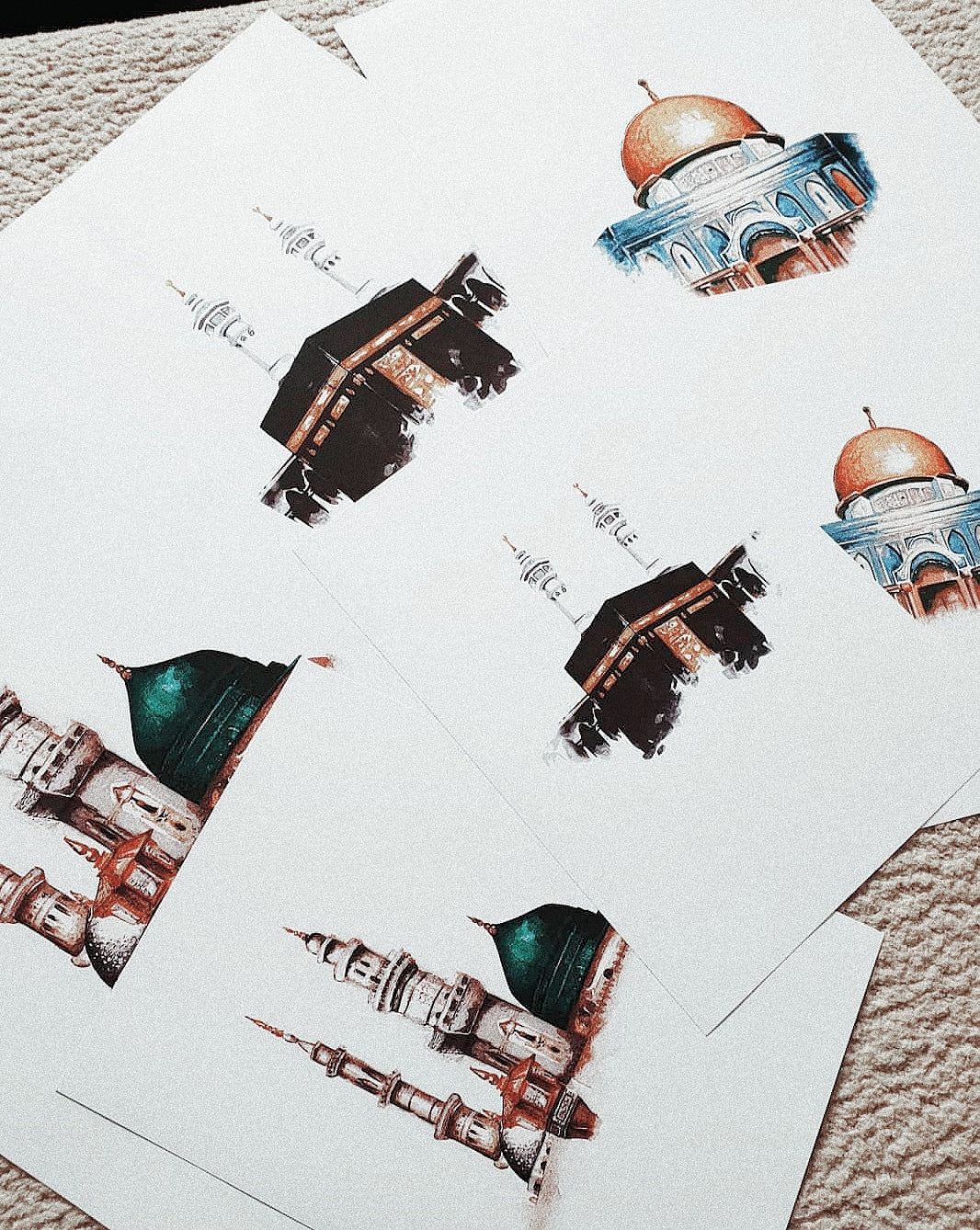 Set of 3 Islamic Landmark Prints