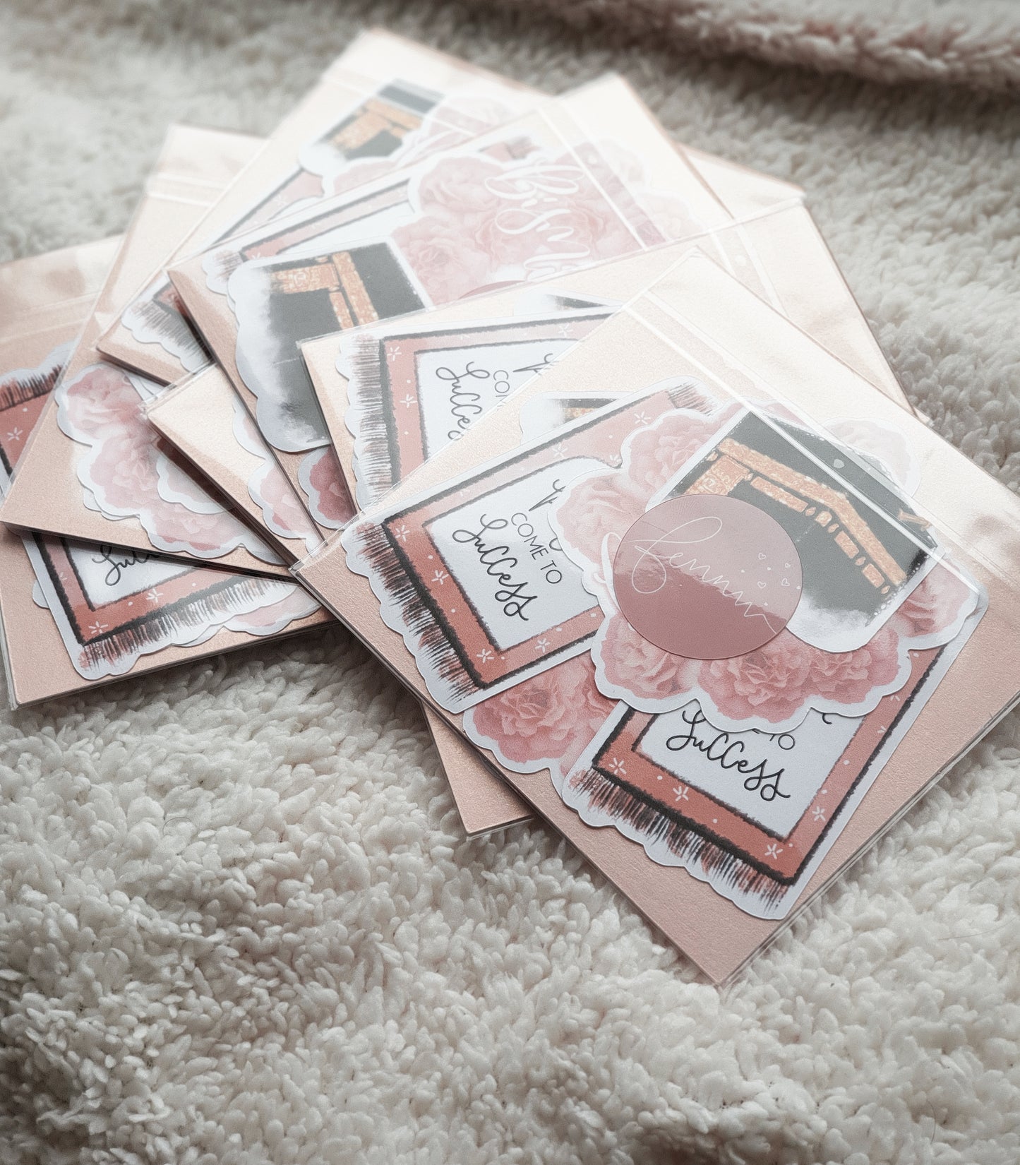 Pack of 6 Pink Themed Islamic Stickers
