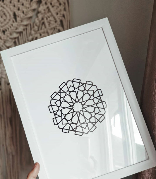 Geometric Panel Minimal Print