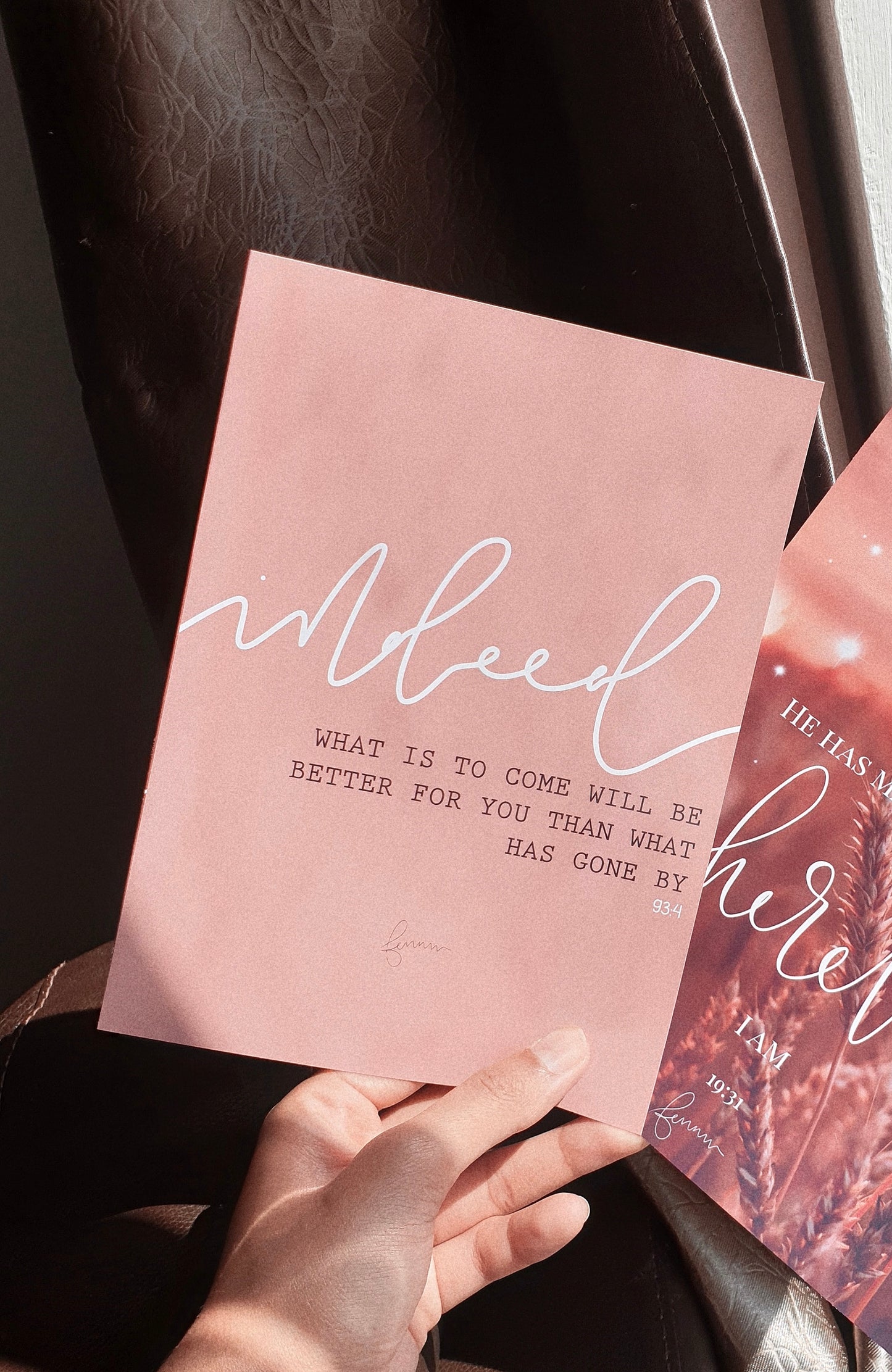 Qur’an 93:4 Pink Print