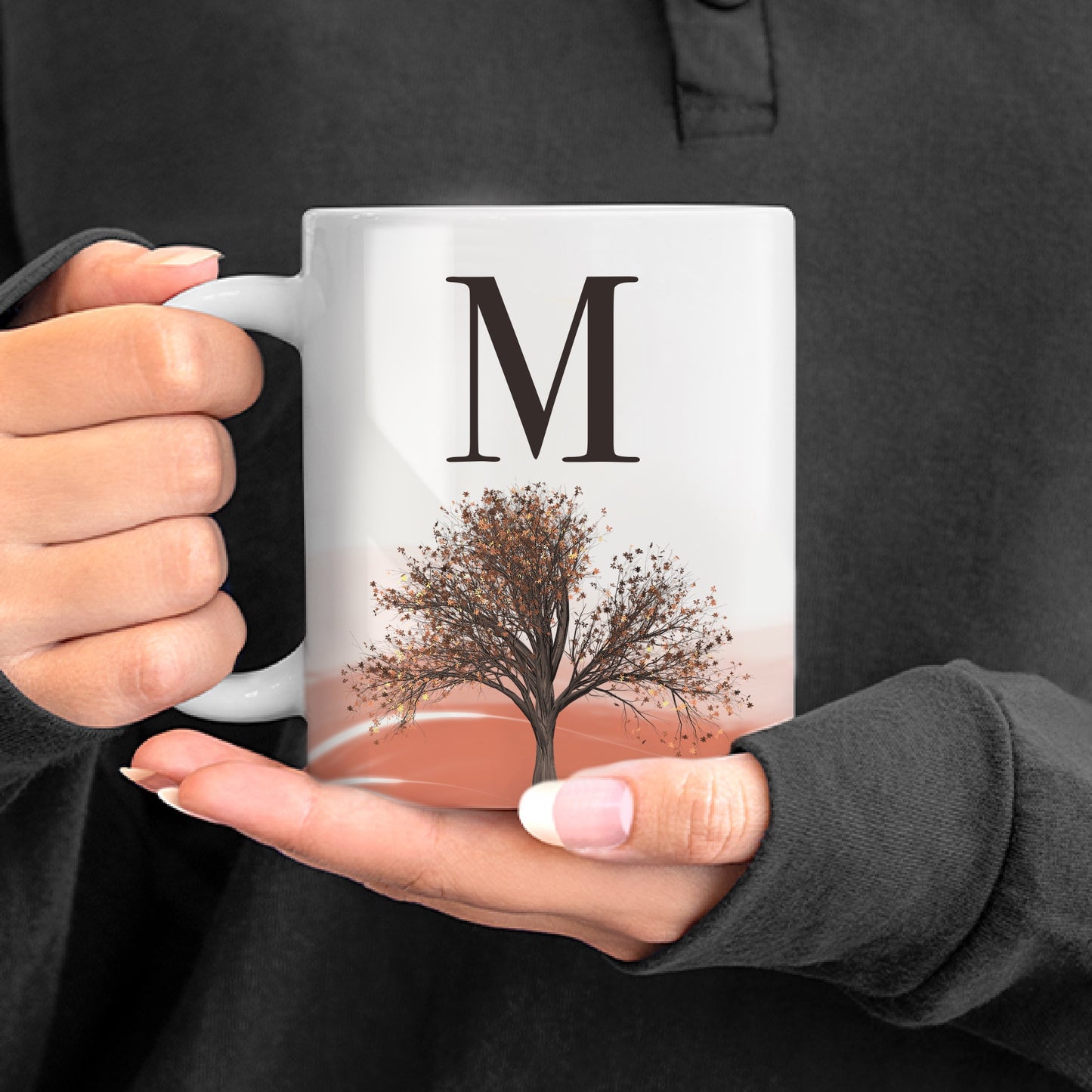Autumn Themed Tree Personalised Mug