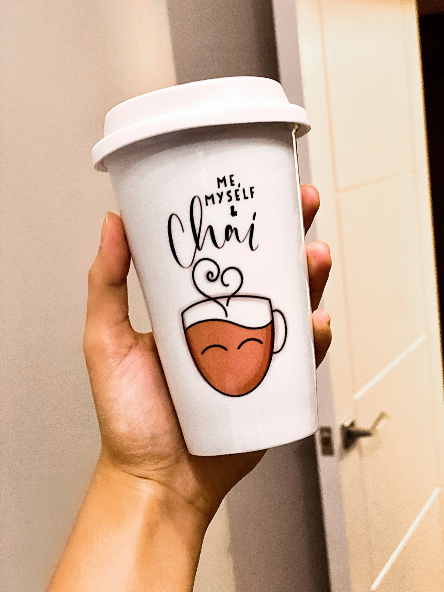 Simple Chai Ceramic Travel Mug