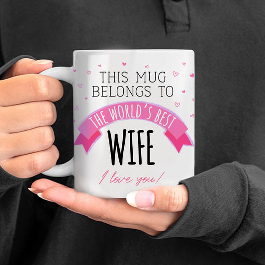 Worlds Best Wife Anniversary Mug