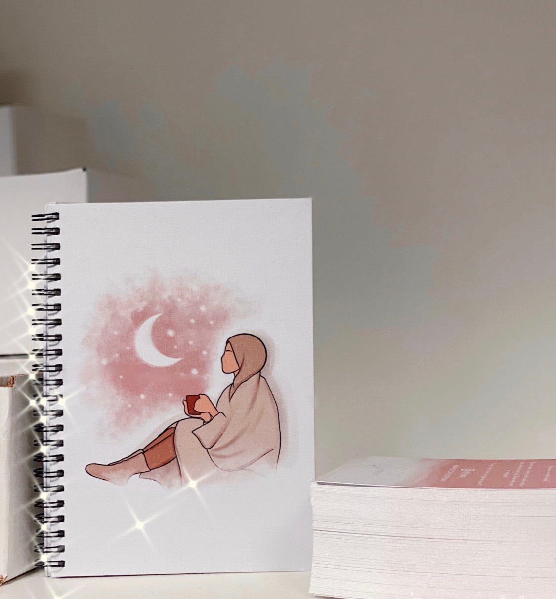 Cosy Stars A5 Spiral Lined Notebook (Multiple Skin Tones)