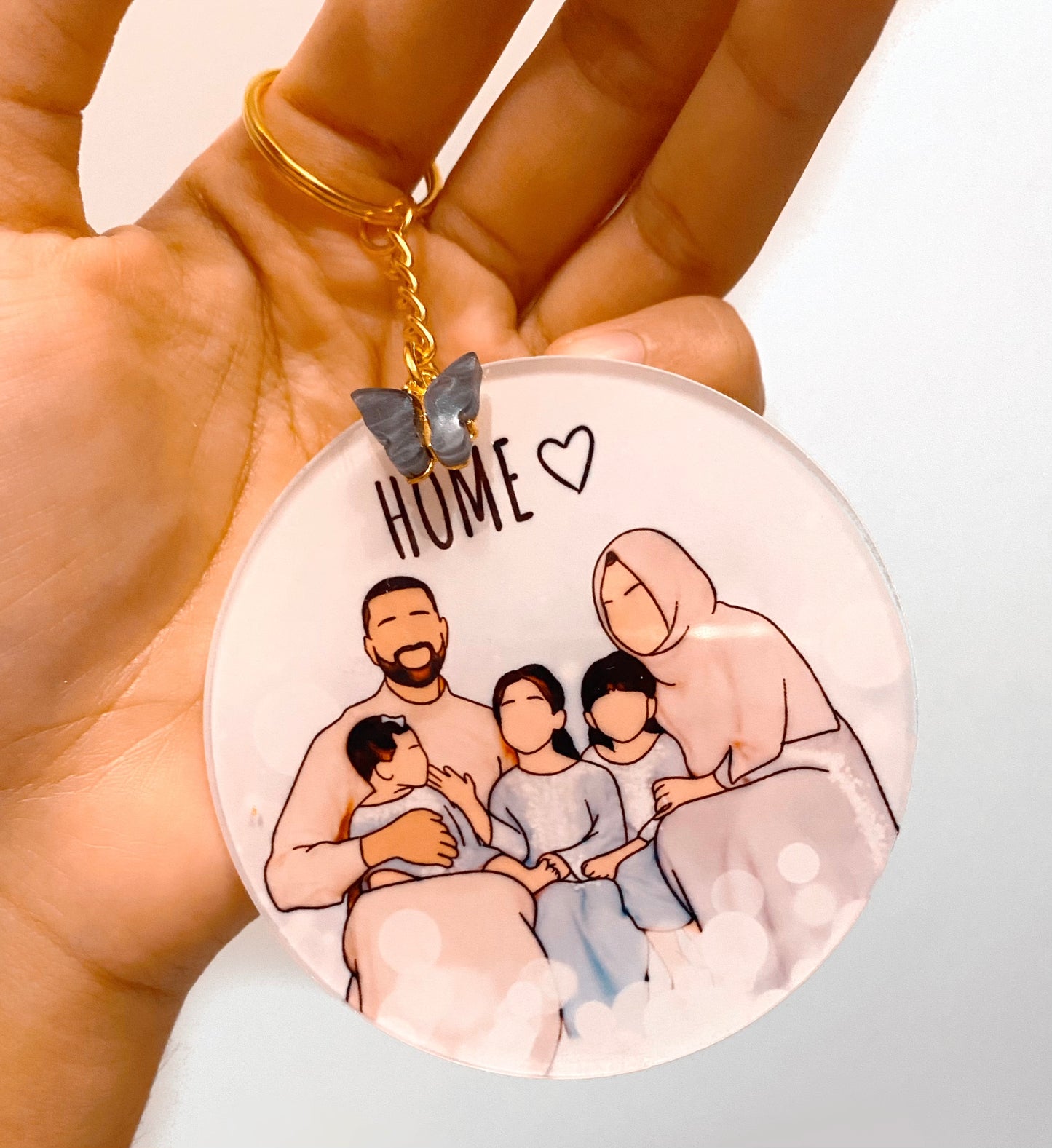 Custom Illustrated Acrylic Keychain