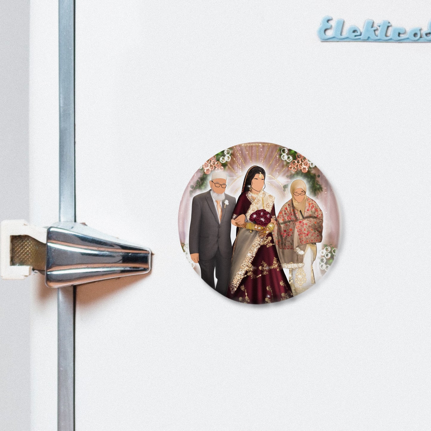 Custom Illustrated Fridge Magnet