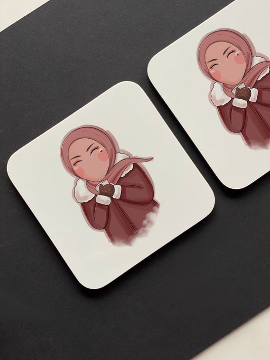 Pink Hijabi Coaster