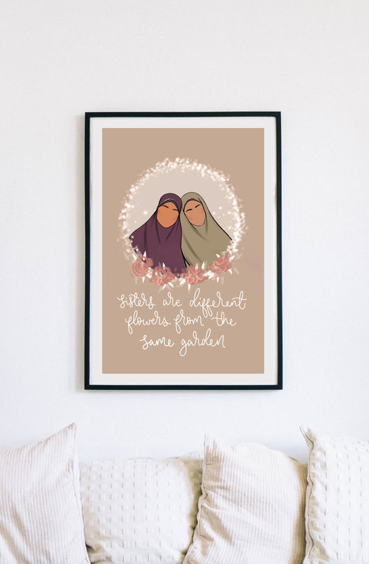 Sisters Jilbab Print