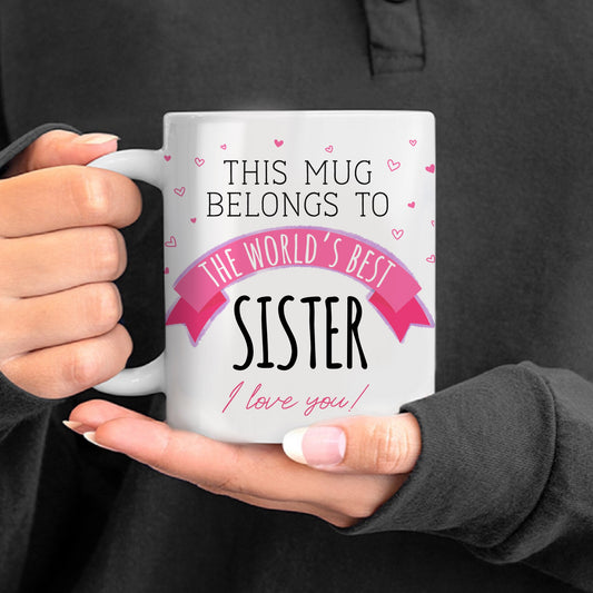 Worlds Best Sister Sibling Mug