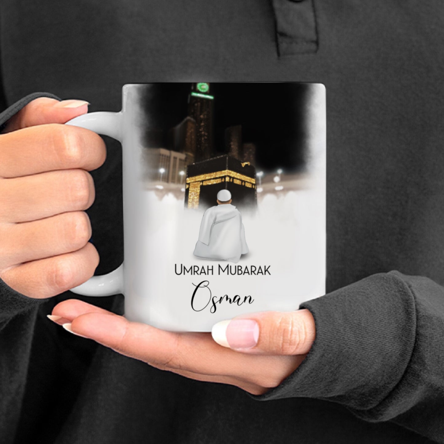 Personalised Umrah Mubarak Male Mug