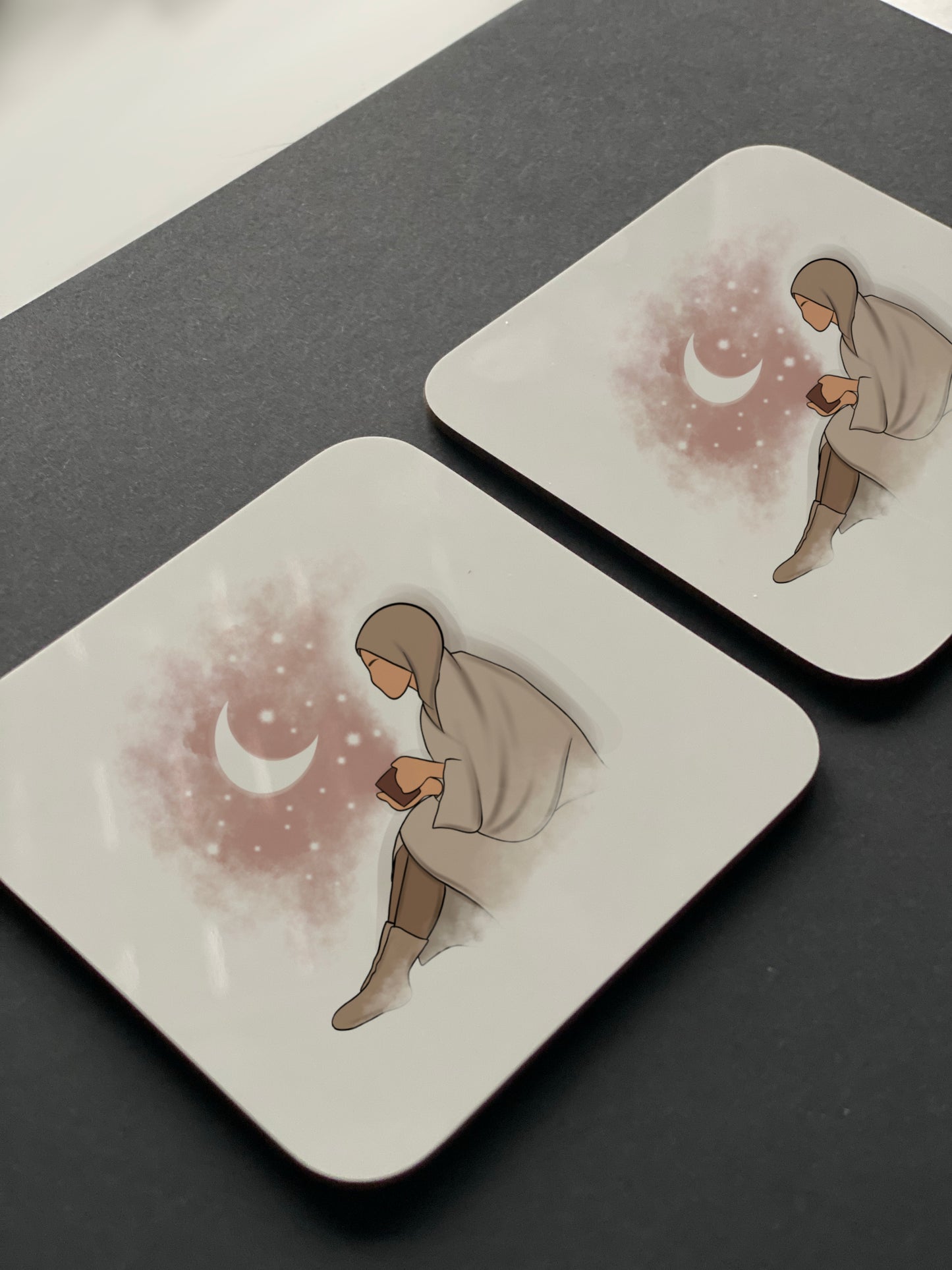 Moon Hijabi Coaster
