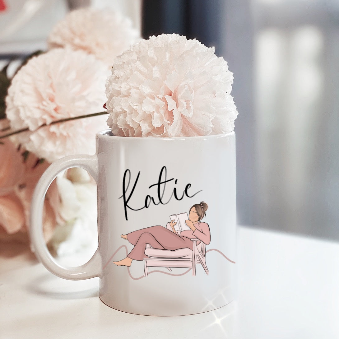 Bookish Personalised Name Mug