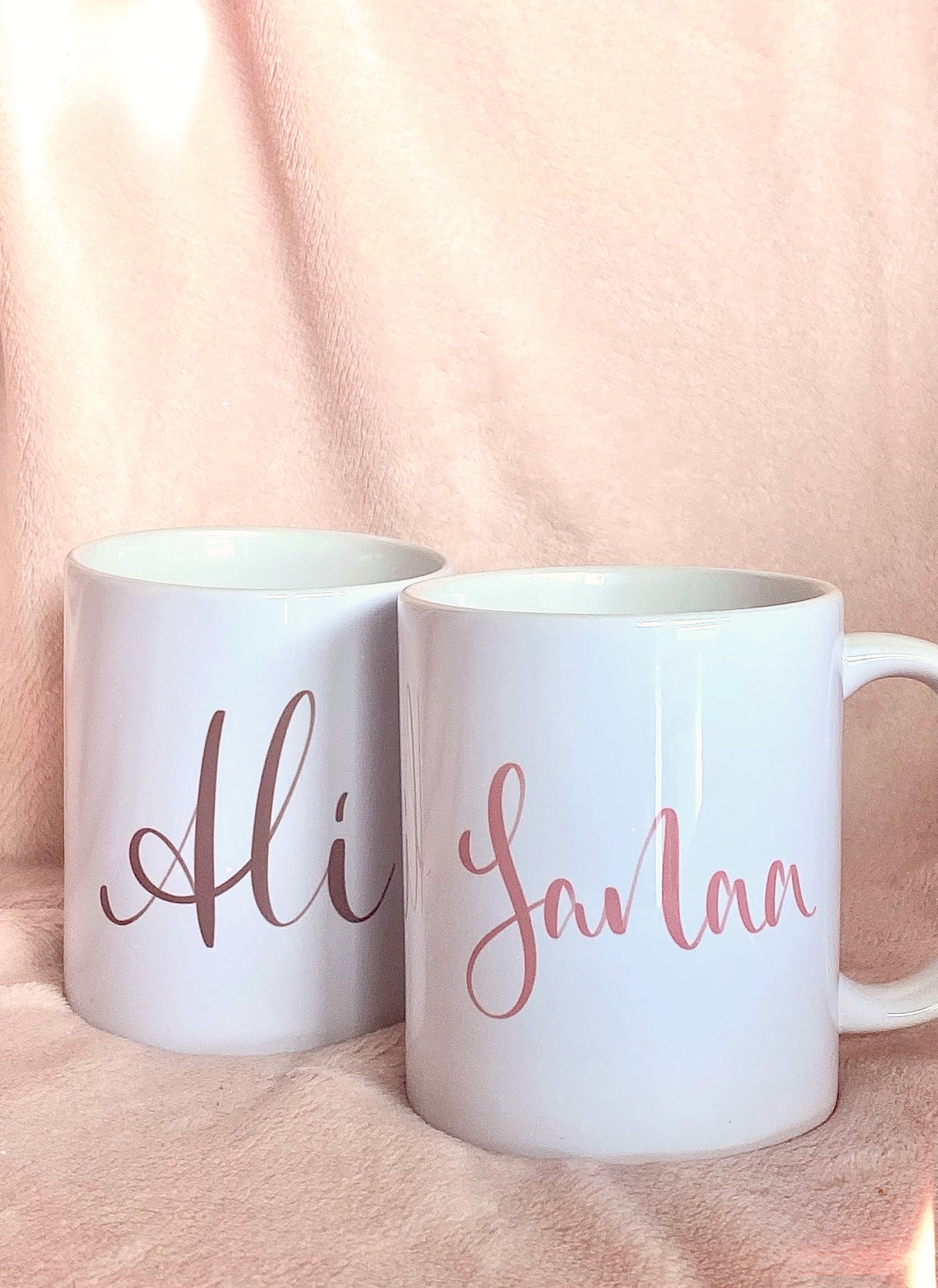 Set of 2 Personalized Couples Beard & Hijab Mugs