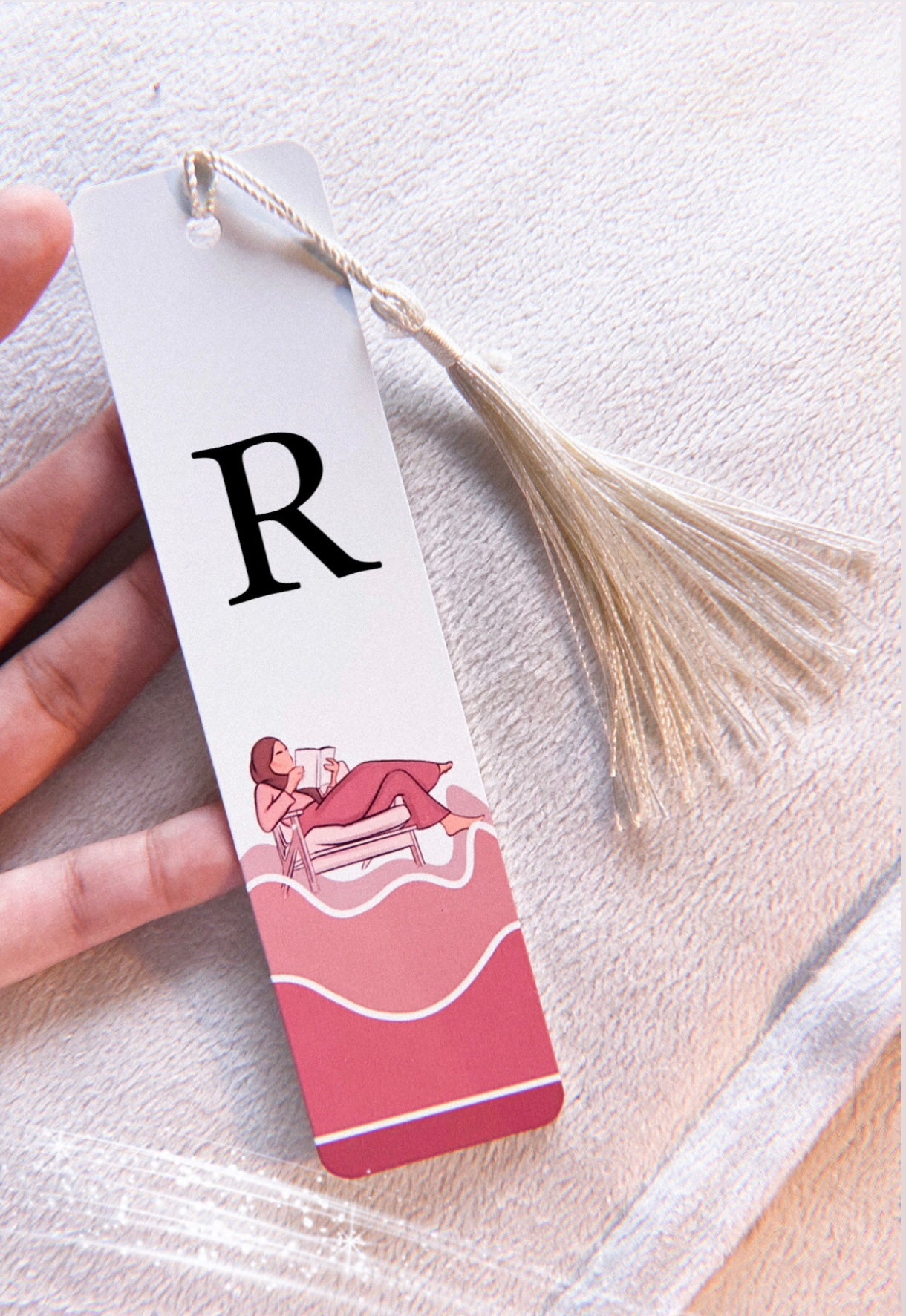 Personalised Hijabi Metal Floral Bookmark