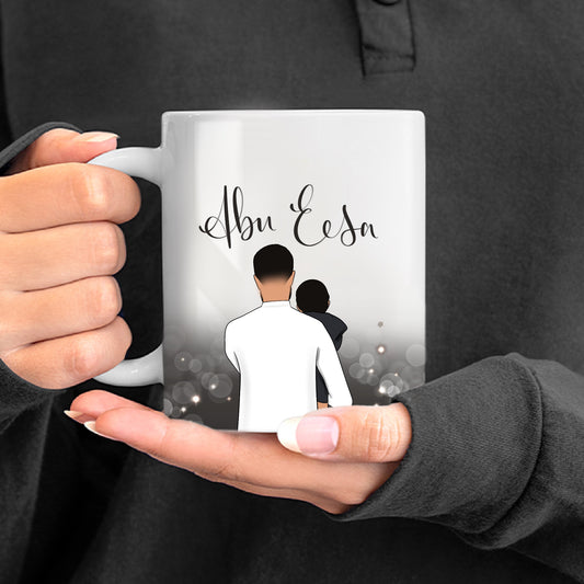 Personalised Name Dad and Son Mug