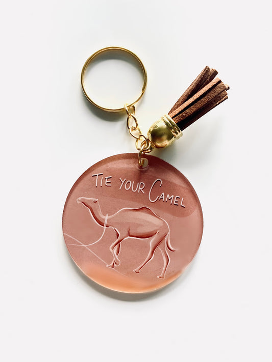 Tie Your Camel Acrylic Keychain