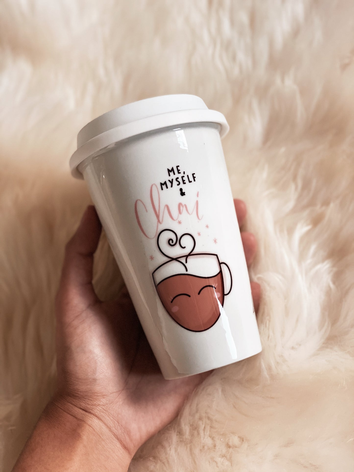 Chai Ceramic Travel Mug with Silicone Lid