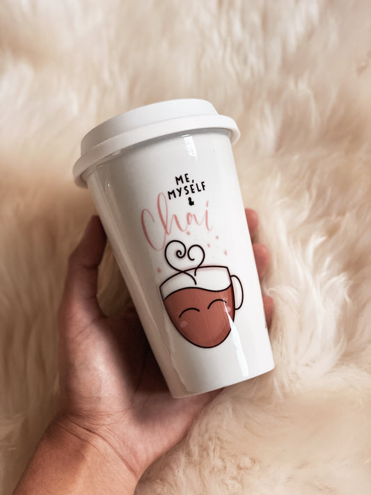 Chai Ceramic Travel Mug with Silicone Lid