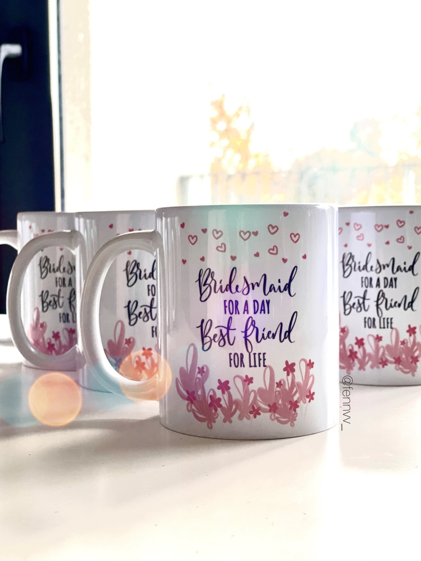 Bridesmaid Hearts Mug