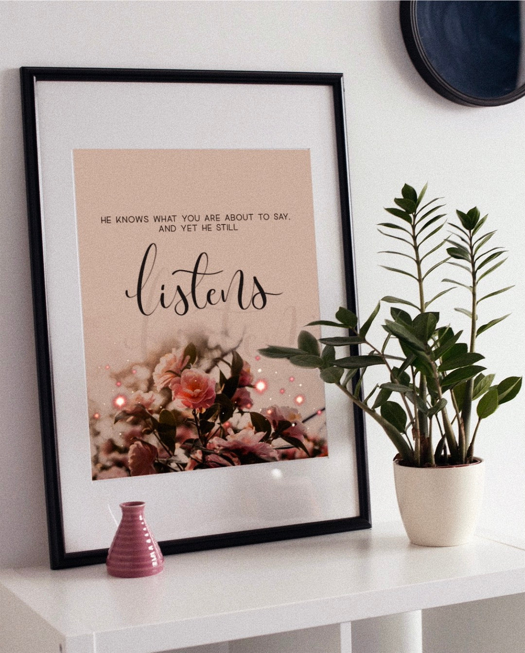 Beige Motivational Quote Print