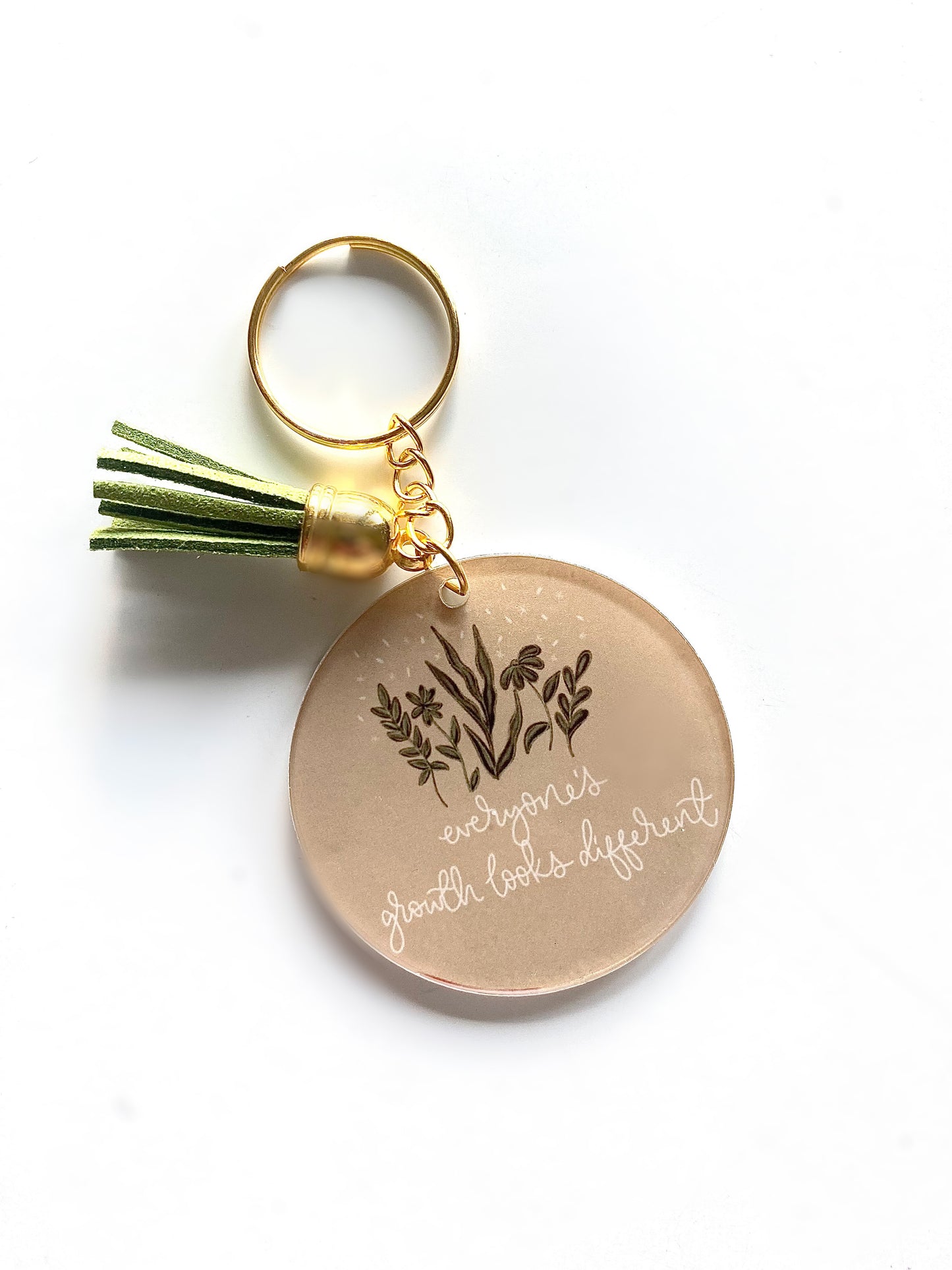 Green Growth Acrylic Keychain