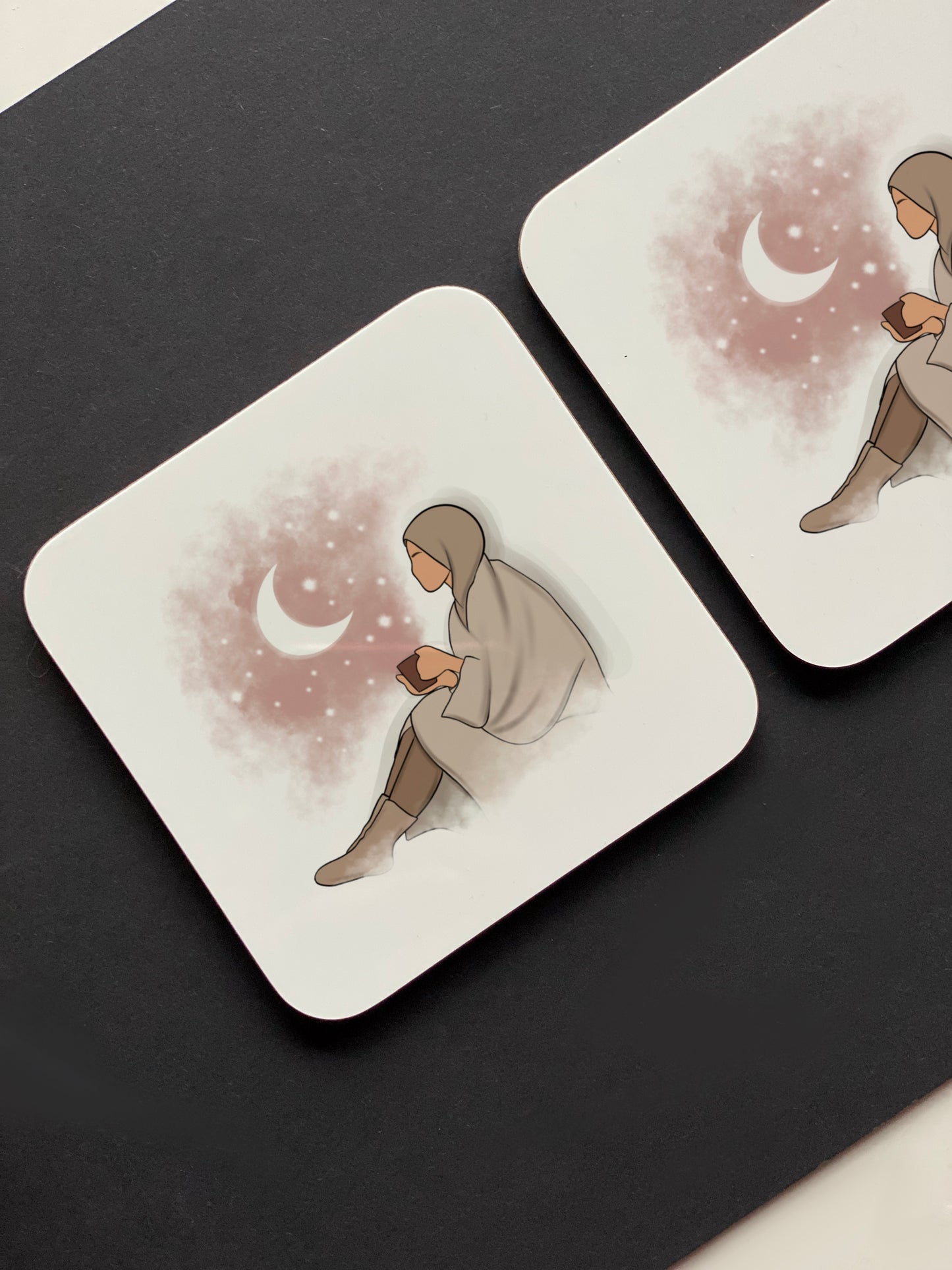 Moon Hijabi Coaster