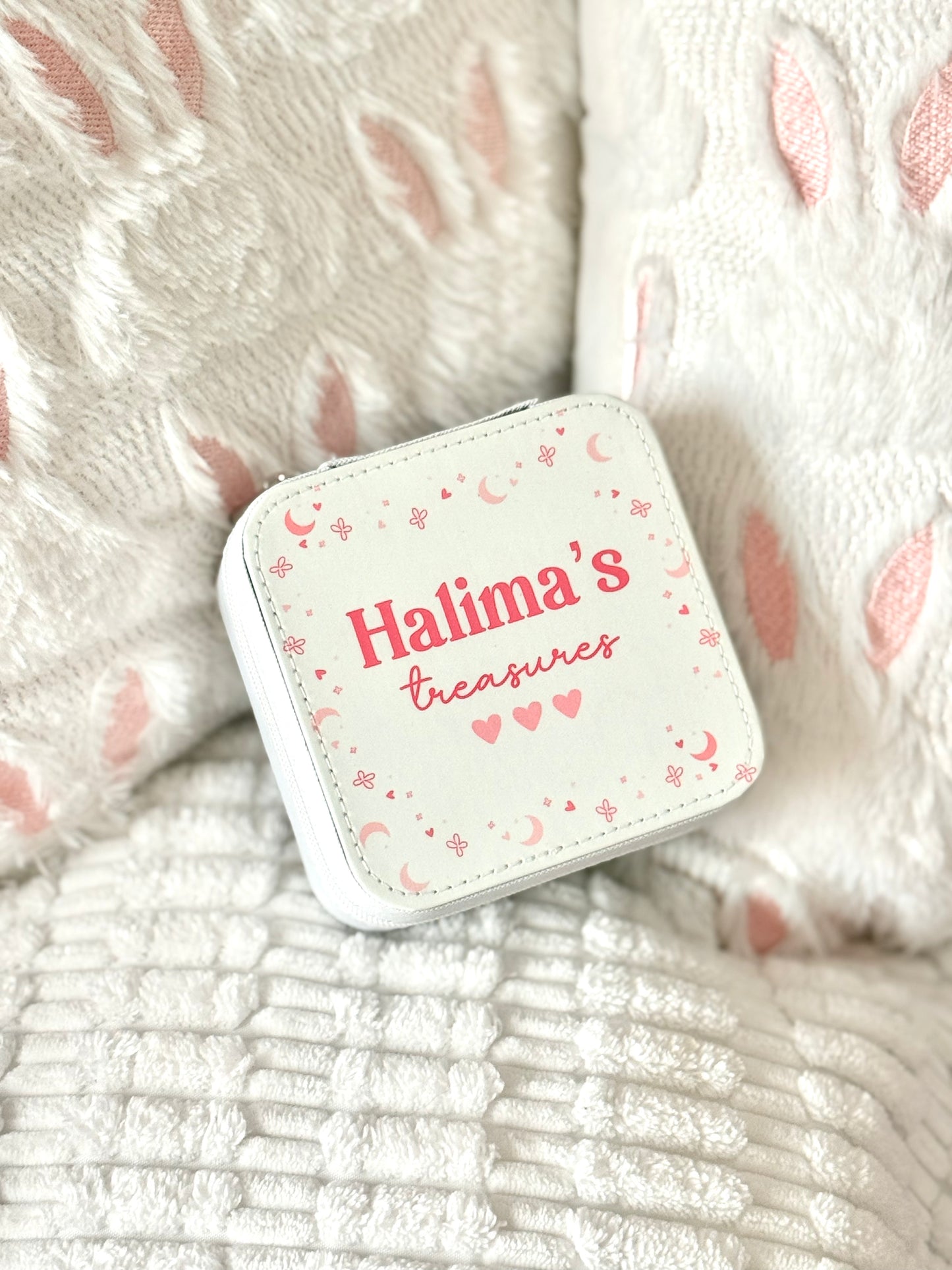 Personalised Kids Patterned Mini Jewellery Box (10x10cm)