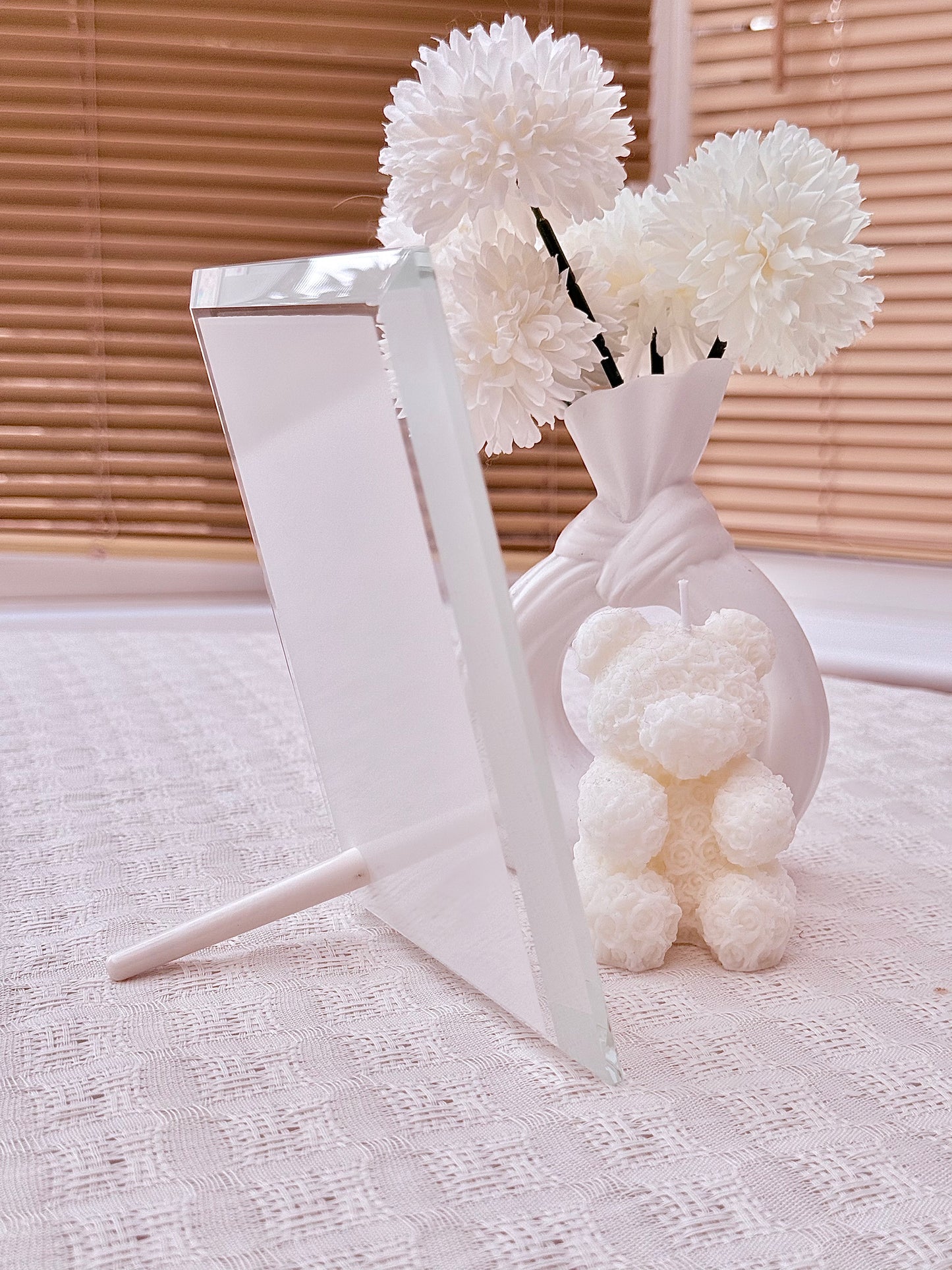 Custom Heavyweight Illustration Faceless Portrait Crystal Glass Frame 18x13cm