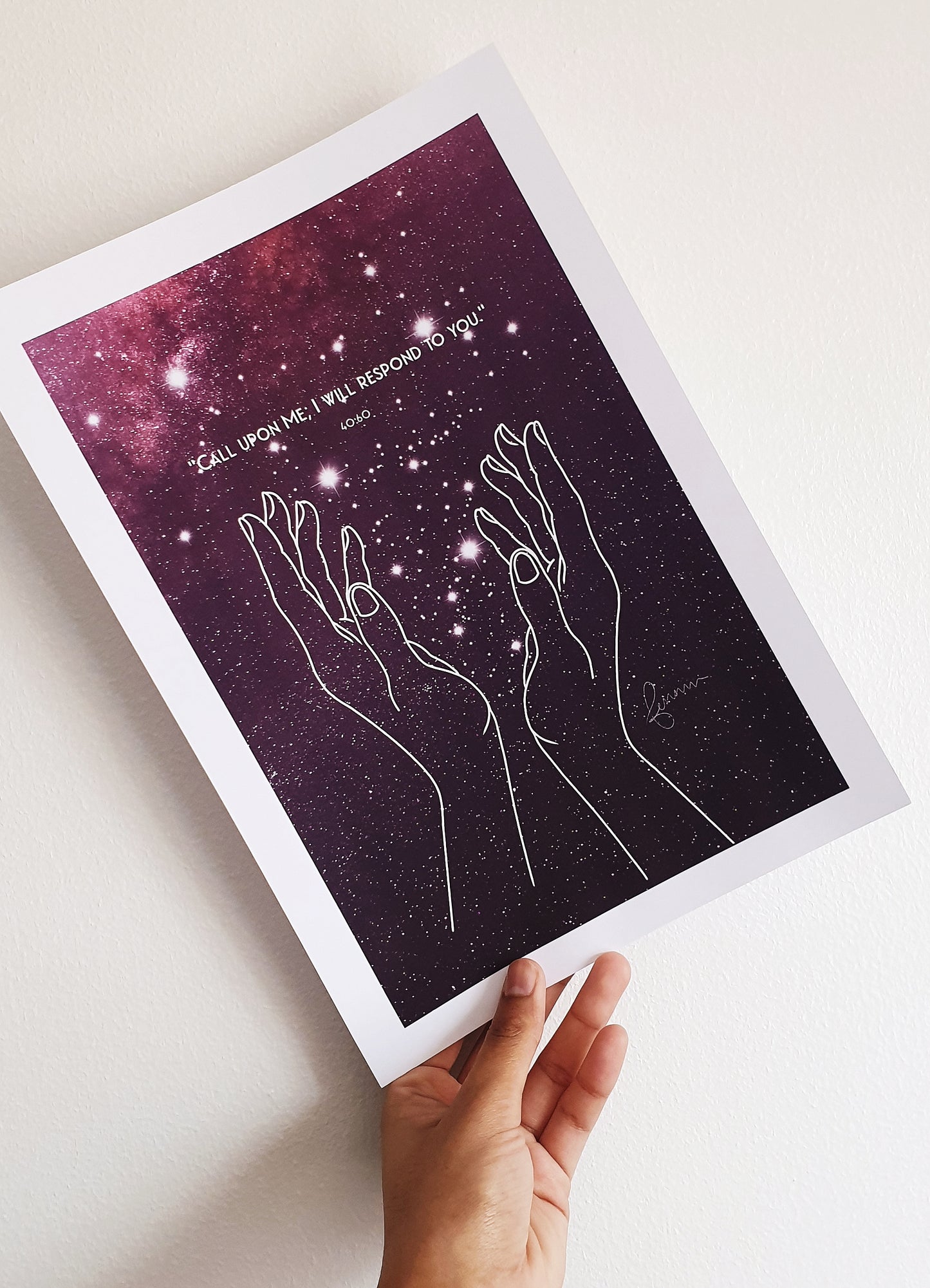 Qur’an 40:60 Galaxy Print