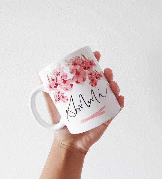 Floral Personalised Name Mug