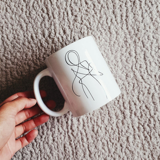 Minimal Hijabi Line Art Mug