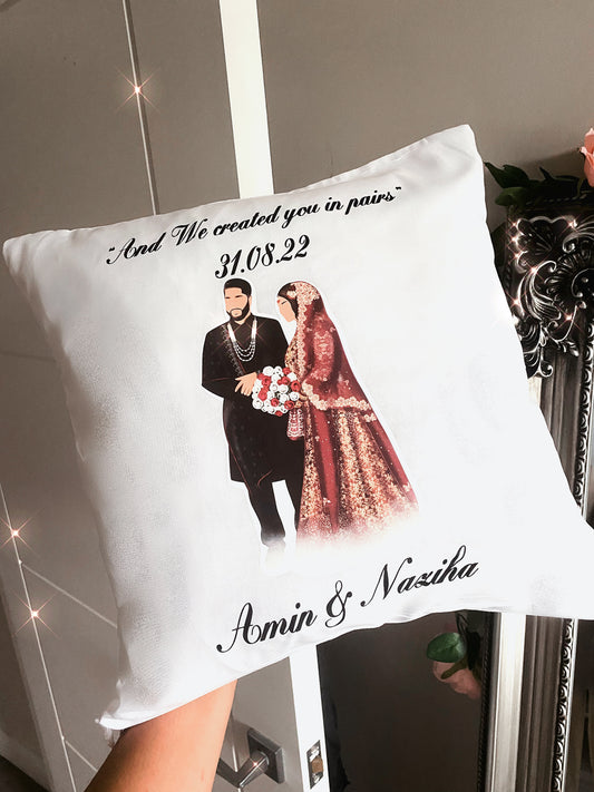 Custom Illustration Pillowcase Cushion (available with insert)