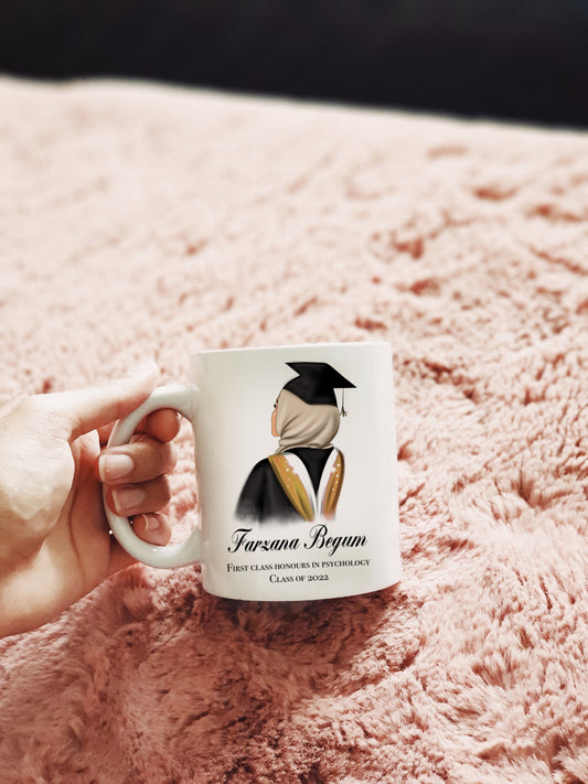 Personalized Hijabi Graduation Mug