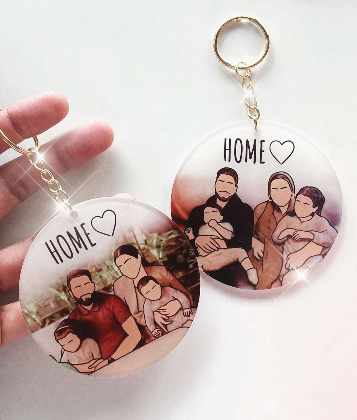 Custom Illustrated Acrylic Keychain