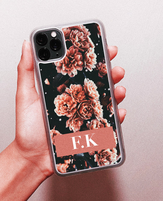 Dark Floral Personalised Phone Case